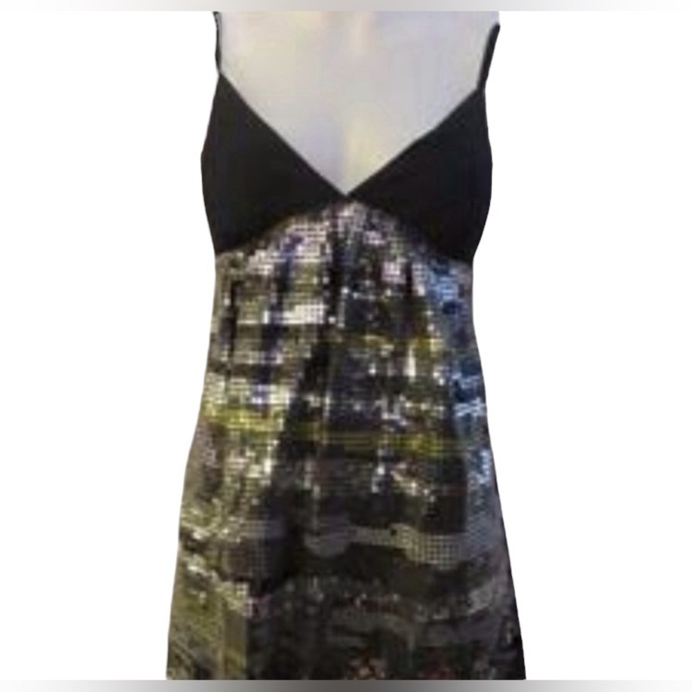 NWT LaROK SLEEVELESS SEQUINED MINI/BABYDOLL PARTY DRESS SIZE S